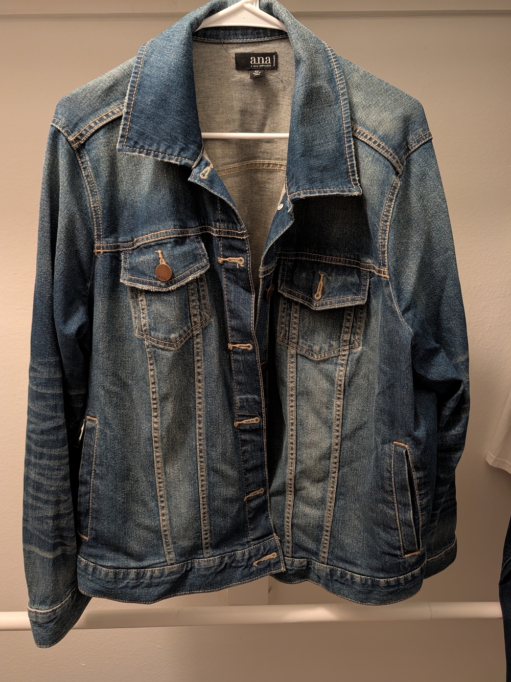 a.n.a Classic Blue Denim Jacket - Women's